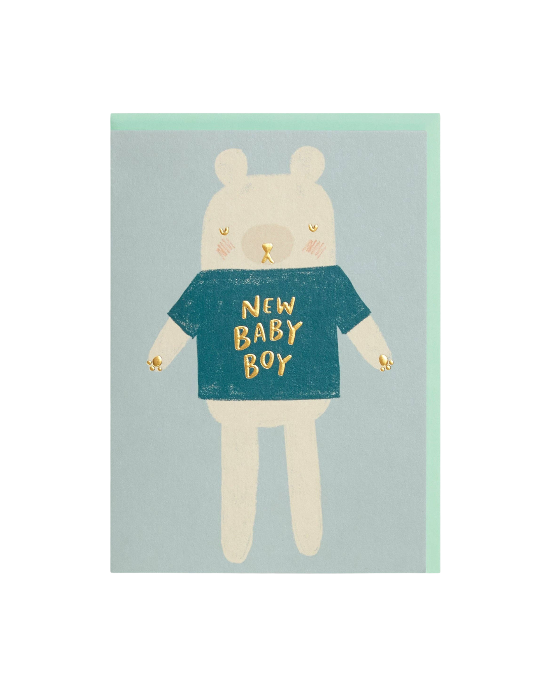 The New Baby Boy Greeting Card.