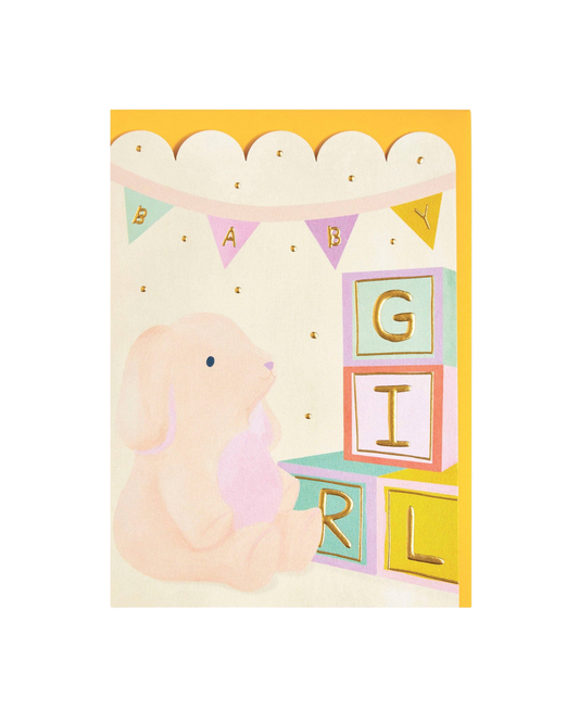 The New Baby Girl Greeting Card.