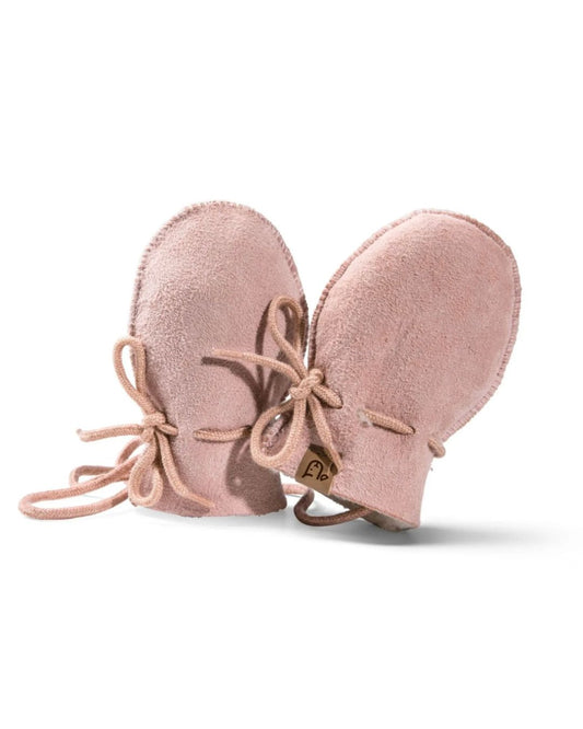 The Sheepskin Baby Mittens - Pink.